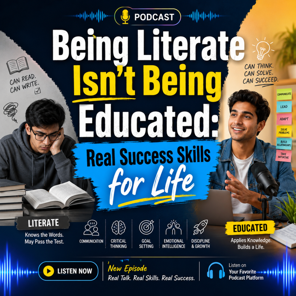 Being Literate Isn’t Being Educated: Real Success Skills for Life & Career