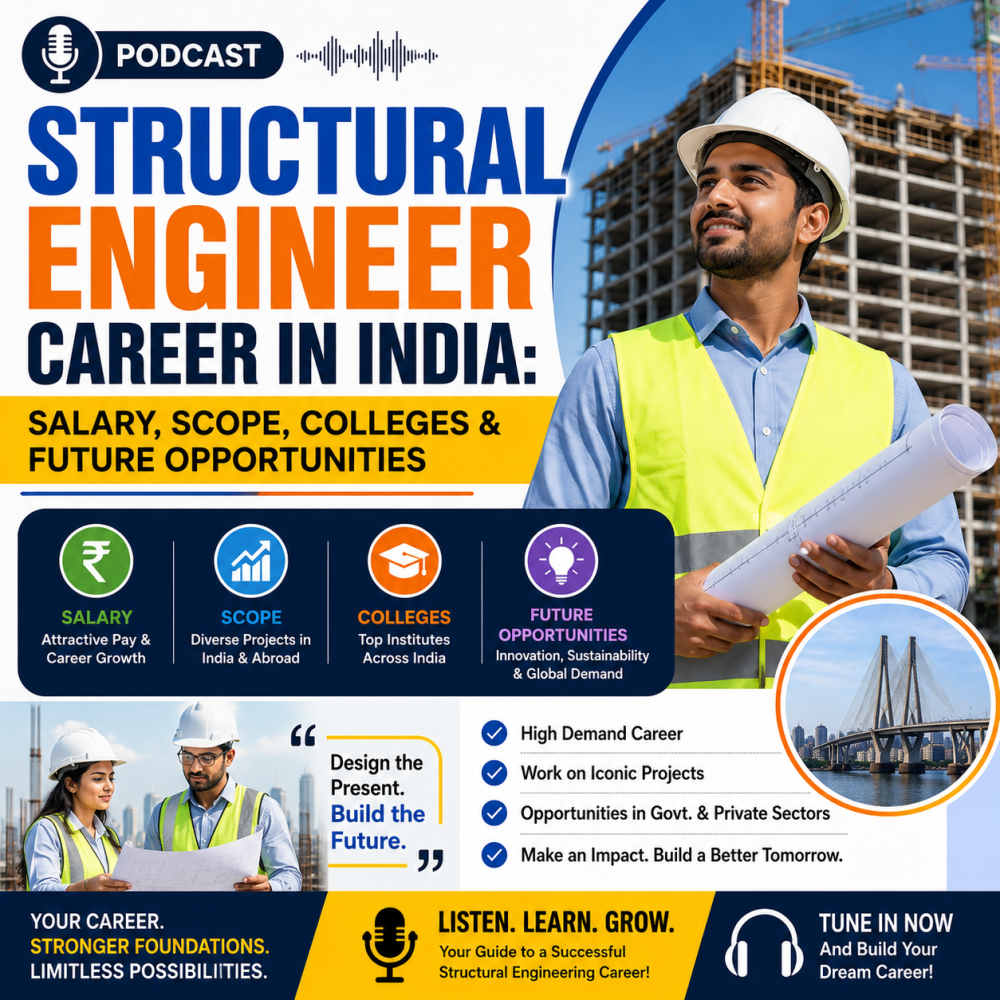 Structural Engineer Career in India: Salary, Scope, Colleges & Future Opportunities